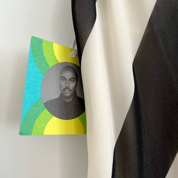 Chevron Sleeveless Slip Dress - Christopher John Rogers for Target Black/White 4 - Picture 3 of 3